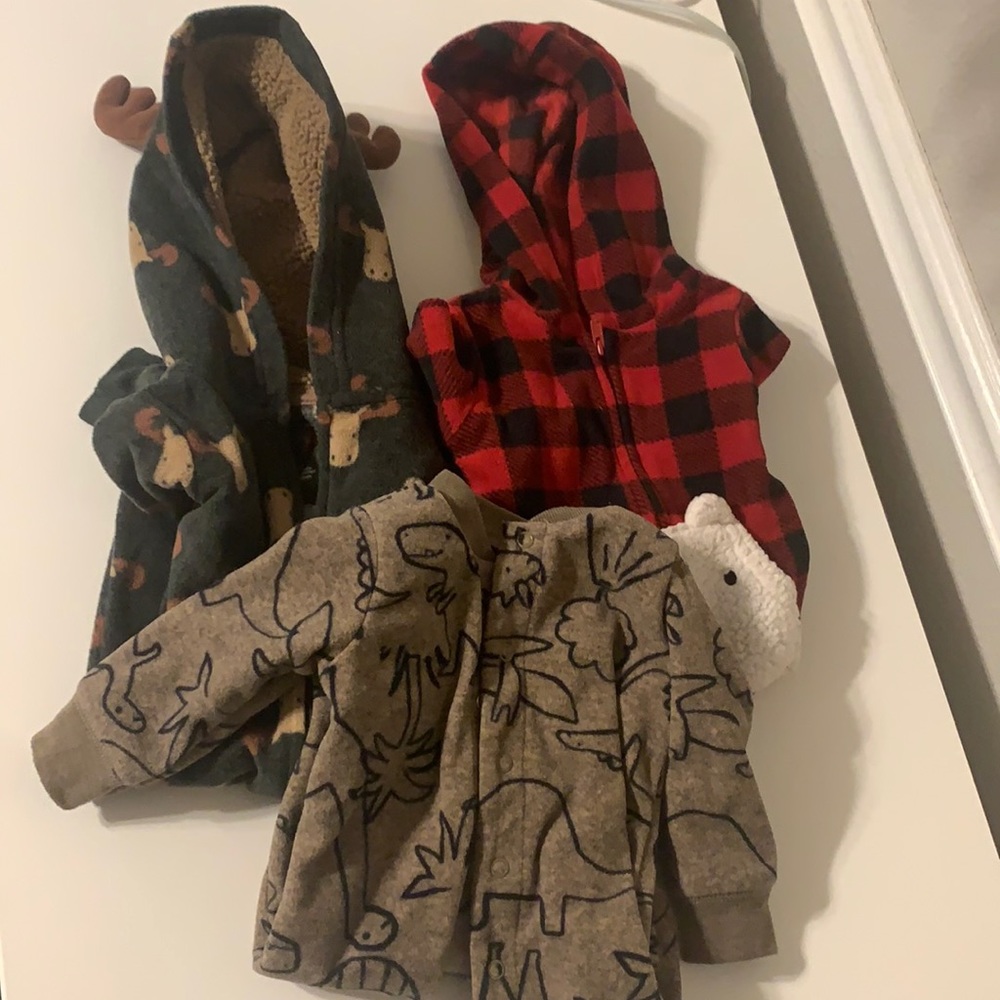 Fleece footsie onesie bundle